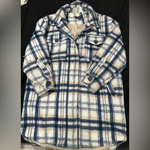 Plaid shirt jacket